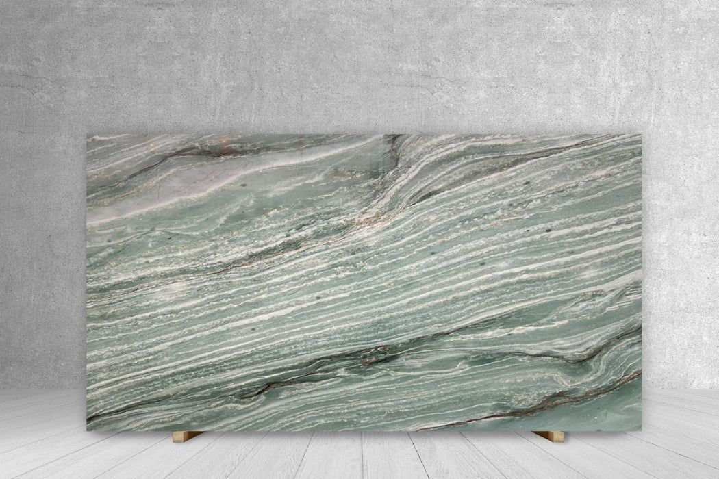 QUARTZITE VIVID GREEN POLISHED 3/4"_ItemCode