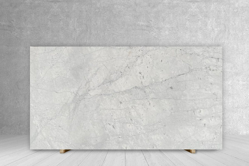 Carrara White CD Extra Marble slab at Marble Unlimited