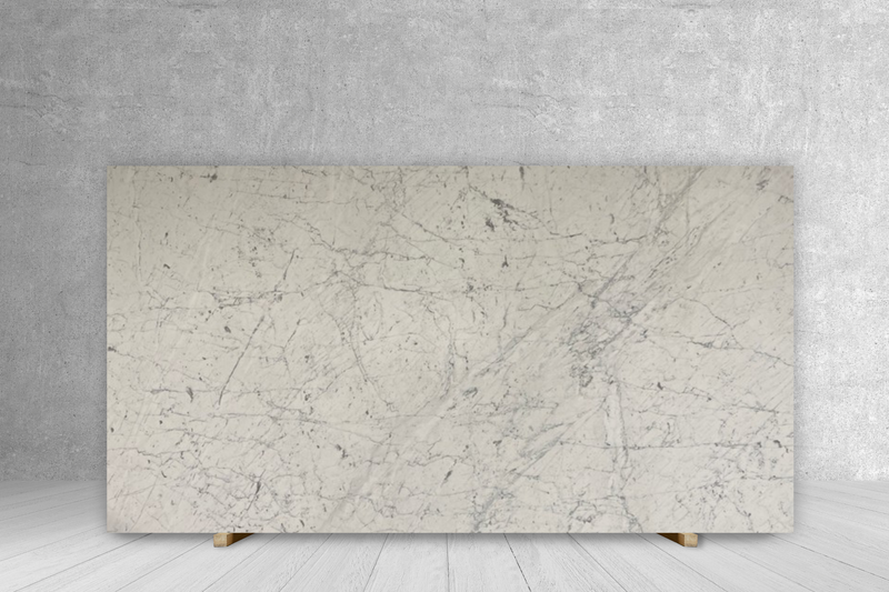 Carrara White Marble slab at Marble Unlimited