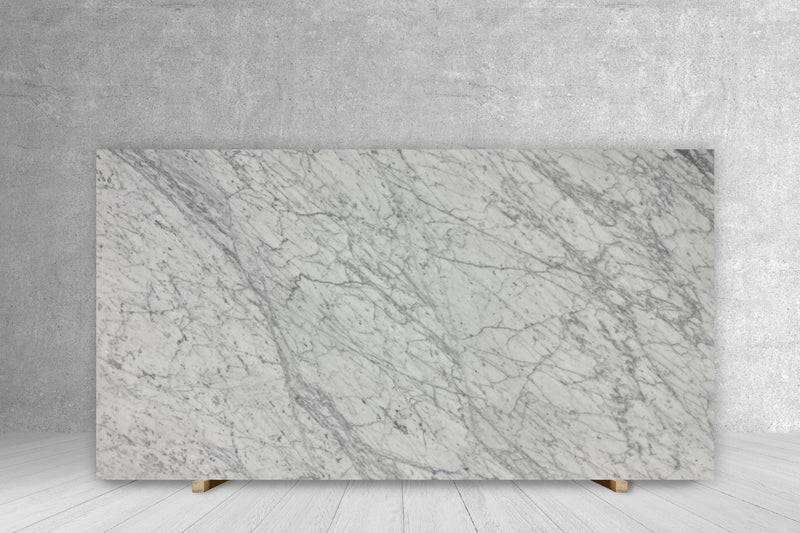 MARBLE CARRARA WHITE C" PREMIUM HONED & POLISHED 3/4"