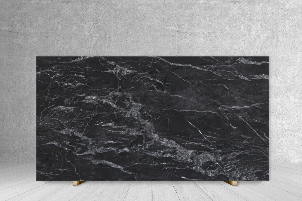 MARBLE NOIRBLANC POLISHED + AZEROCARE 3/4 — Marble Unlimited Inc