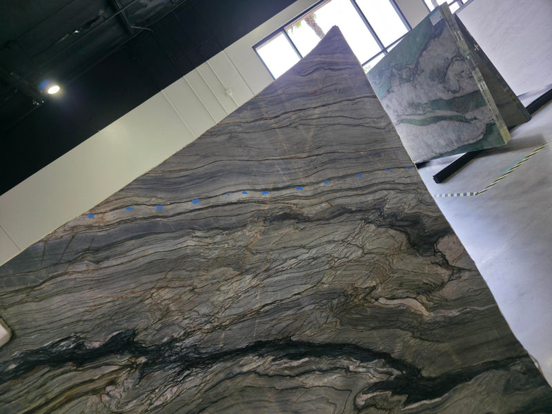 QUARTZITE TEMPEST BLUE POLISHED 3/4"_Bloque