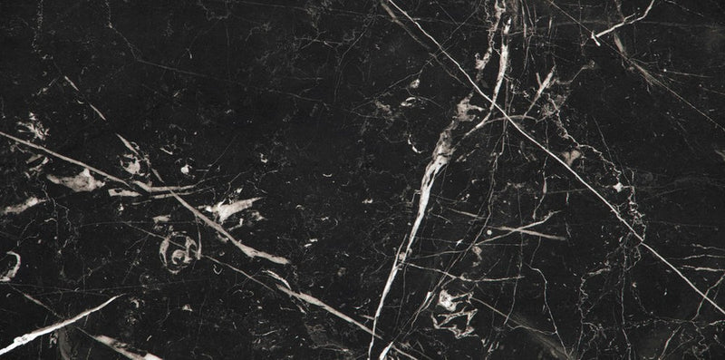 STATUARIO NERO TECH SIDE B" 1/2" POLISHED