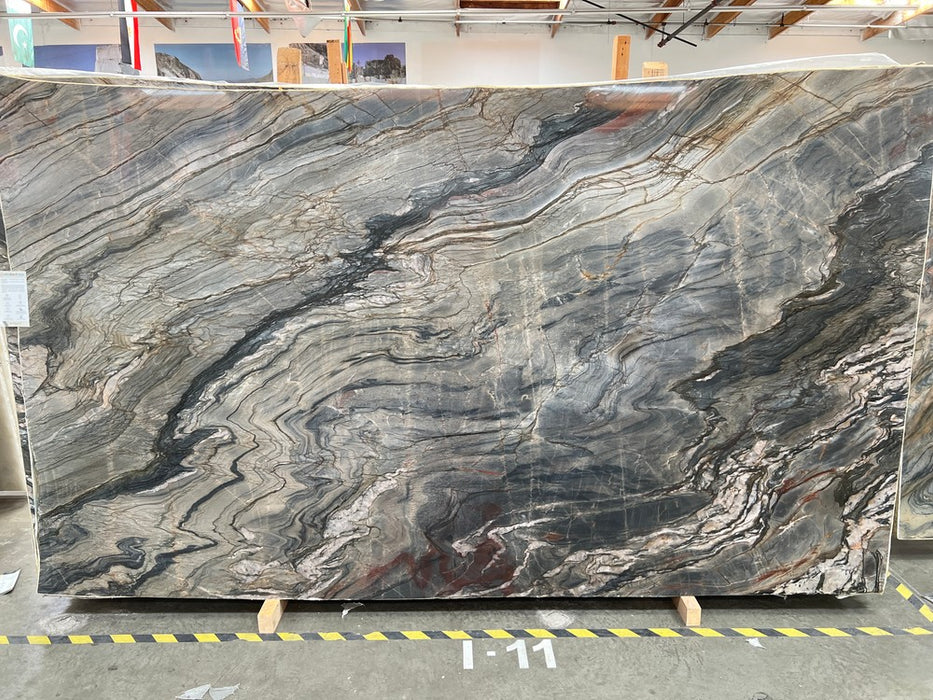 QUARTZITE TEMPEST BLUE POLISHED 3/4