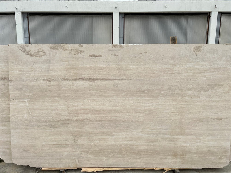 NEW ROMAN TRAVERTINE VEIN CUT FILLED AND HONED 3/4