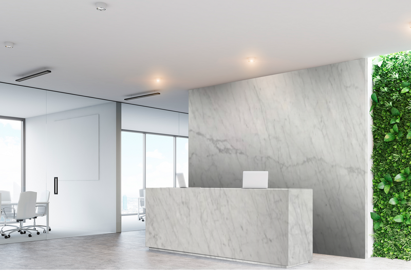 MARBLE CARRARA WHITE C" SUPERIORE HONED & POLISHED 3/4"